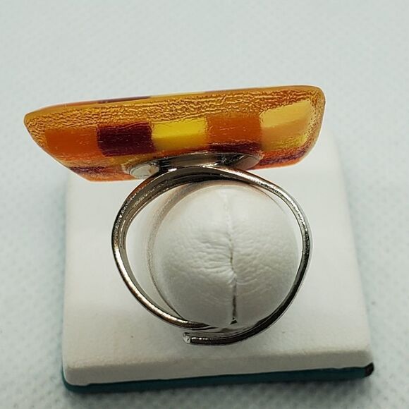 Adjustable Orange, Red, & Yellow Ring - Picture 5 of 6